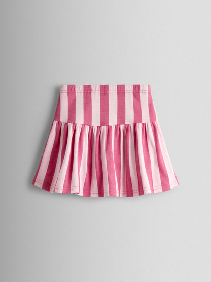 JoJo Maman Bébé Pink Fun Sun T-shirt & Stripe Skort Set image 5
