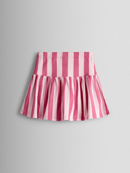 JoJo Maman Bébé Pink Fun Sun T-shirt & Stripe Skort Set image 6