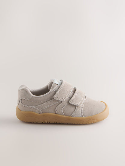 Neutral Standard Fit (F) Barefoot Leather Touch Fastening Trainers image 3