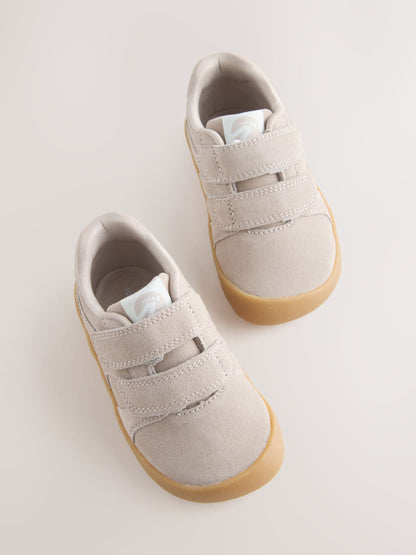 Neutral Standard Fit (F) Barefoot Leather Touch Fastening Trainers image 4