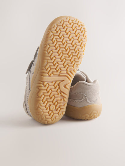 Neutral Standard Fit (F) Barefoot Leather Touch Fastening Trainers image 7