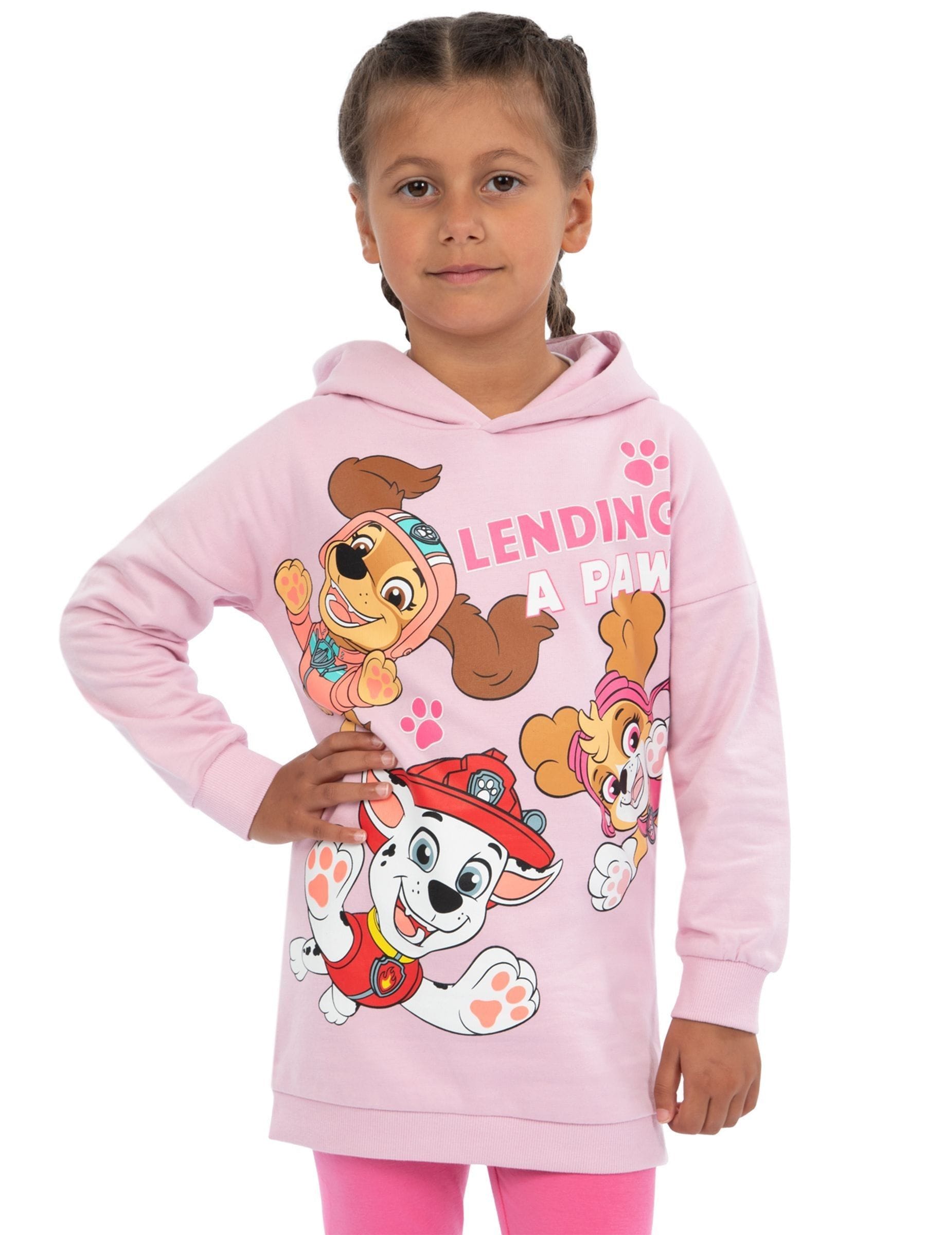 Character Pink PAW Patrol Longline Hoodie And Leggings Set image 4