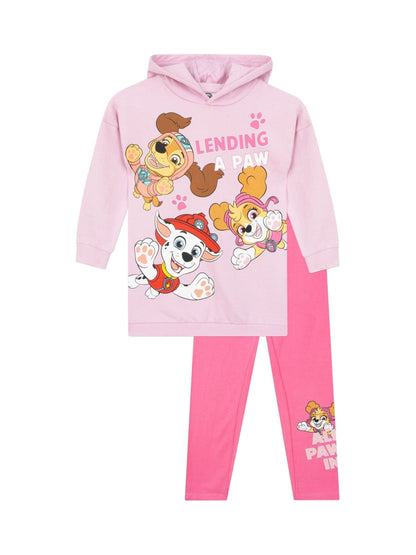 Character Pink PAW Patrol Longline Hoodie And Leggings Set image 6