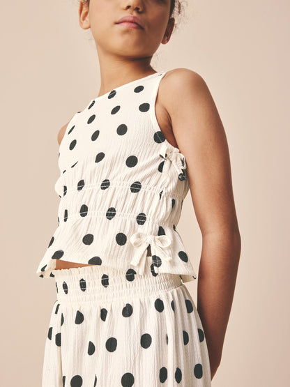 Monochrome Spot Top And Wide Leg Trousers Set (3-16yrs) image 5