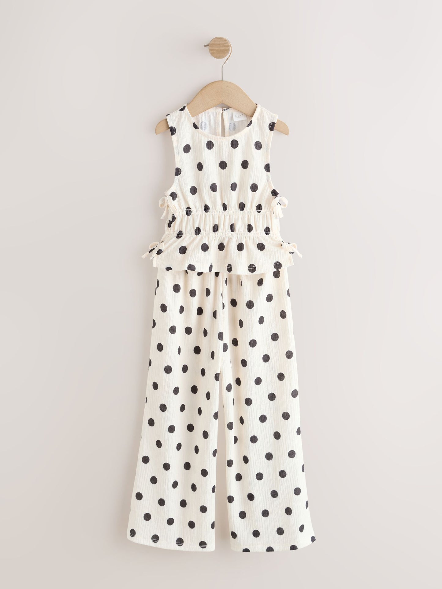 Monochrome Spot Top And Wide Leg Trousers Set (3-16yrs) image 7