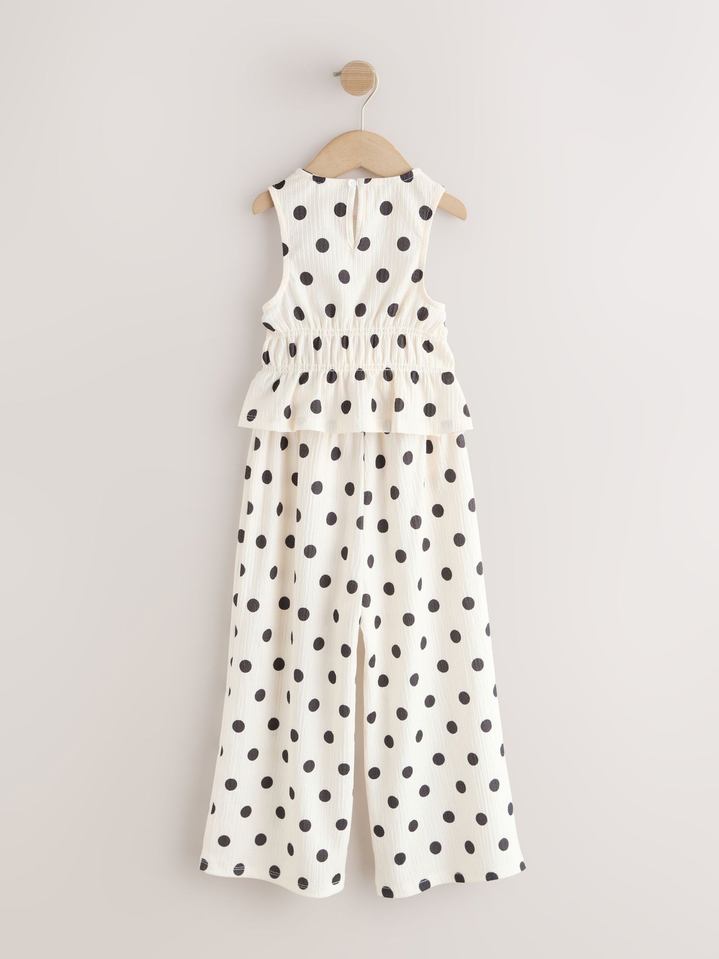 Monochrome Spot Top And Wide Leg Trousers Set (3-16yrs) image 9