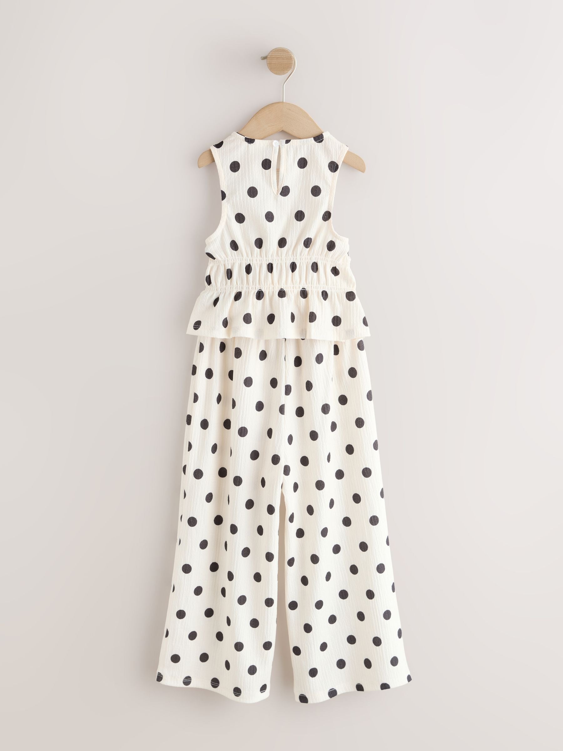 Monochrome Spot Top And Wide Leg Trousers Set (3-16yrs) image 9
