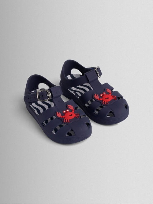 JoJo Maman Bébé Crab Navy Blue Jelly Sandals image 1