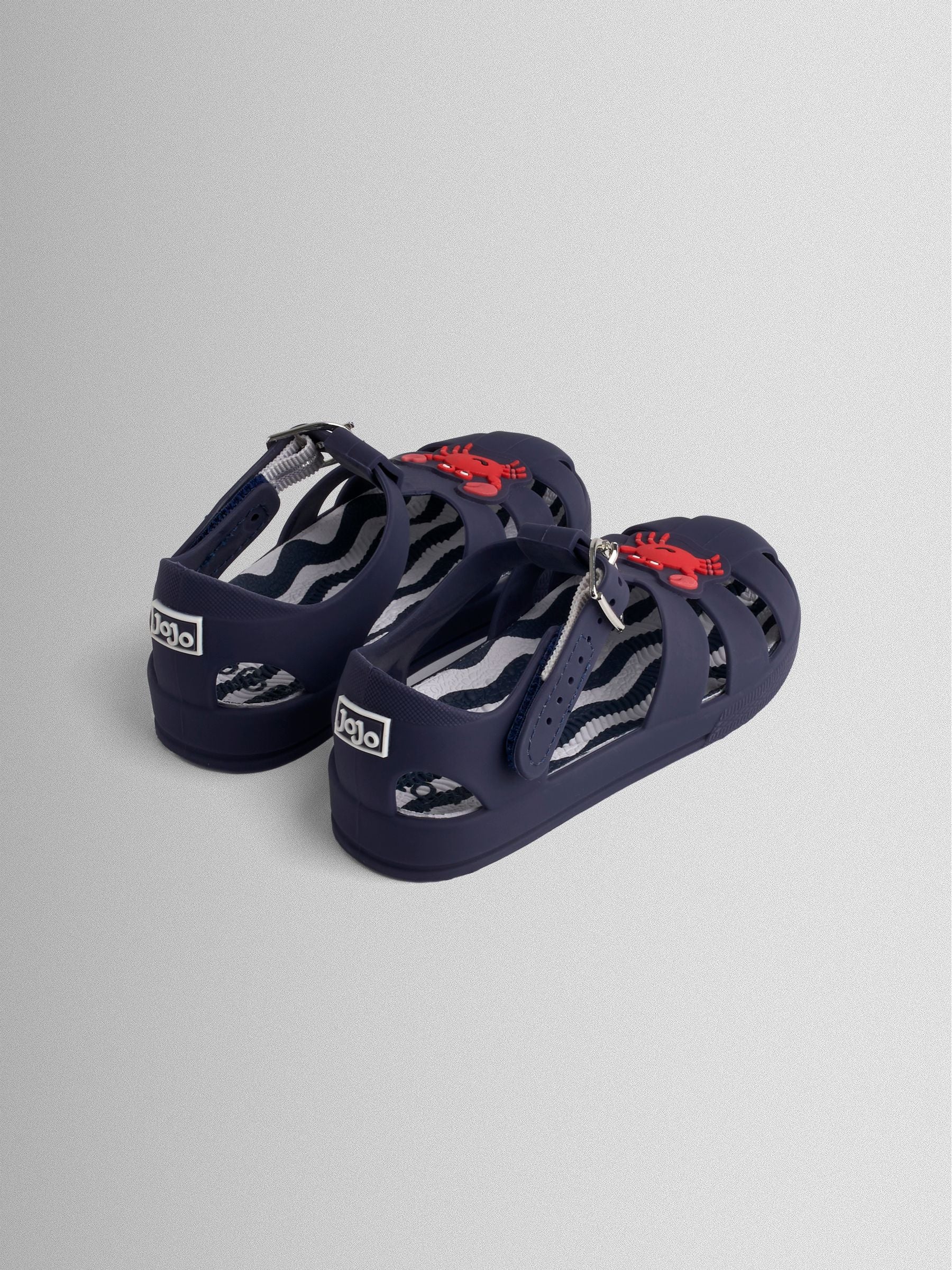 JoJo Maman Bébé Crab Navy Blue Jelly Sandals image 2