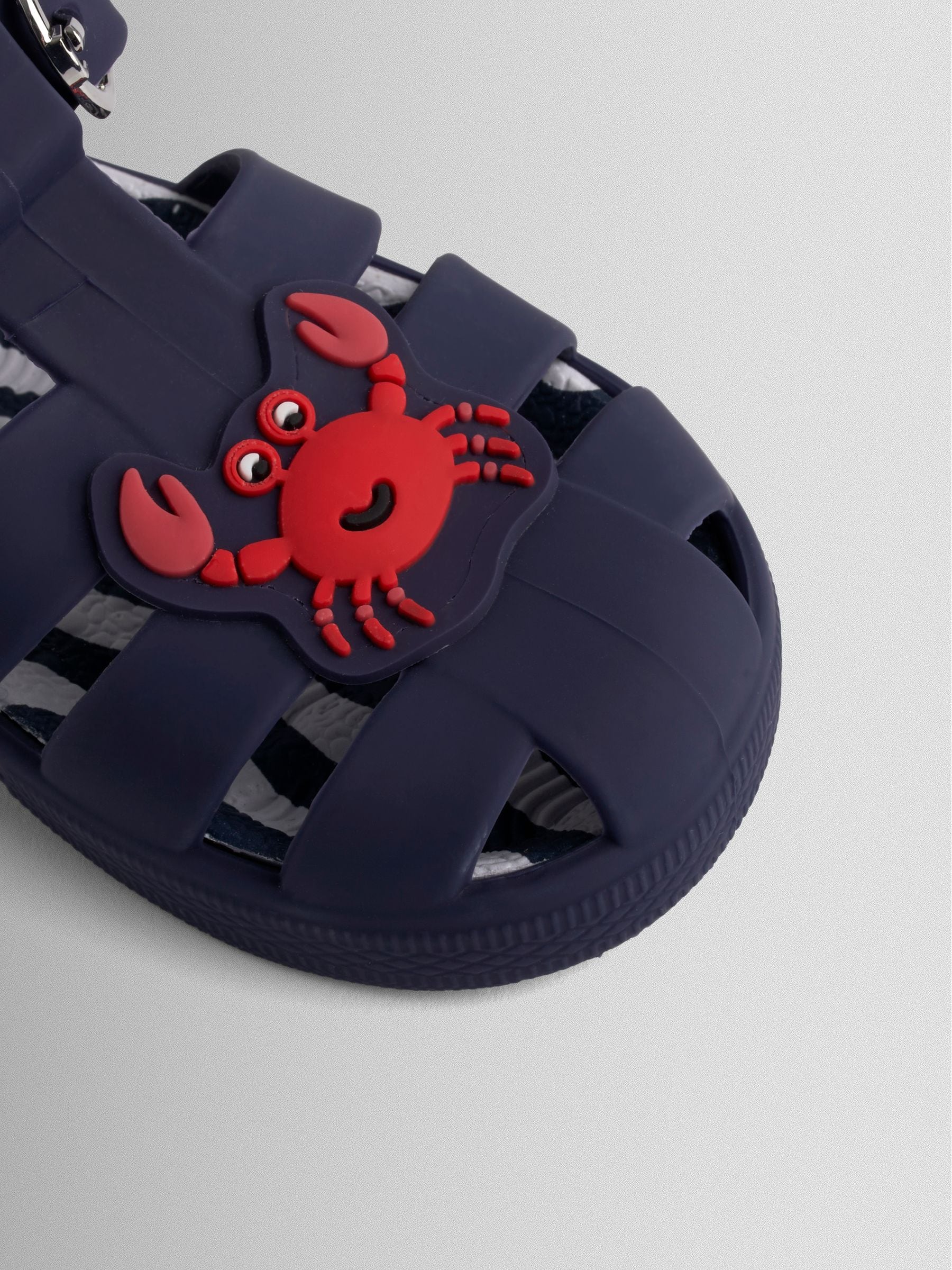 JoJo Maman Bébé Crab Navy Blue Jelly Sandals image 5