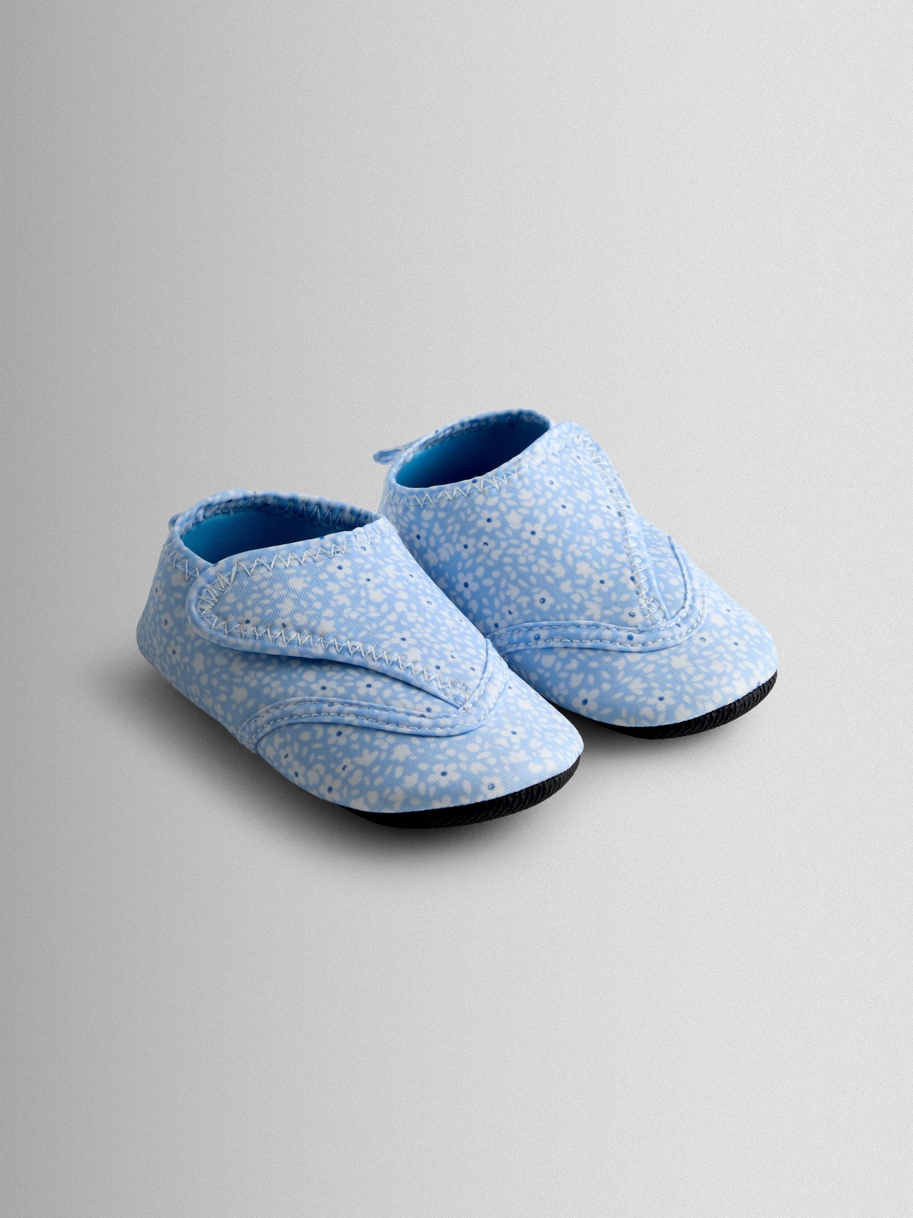 JoJo Maman Bébé Blue Ditsy Baby Water Shoes image 1