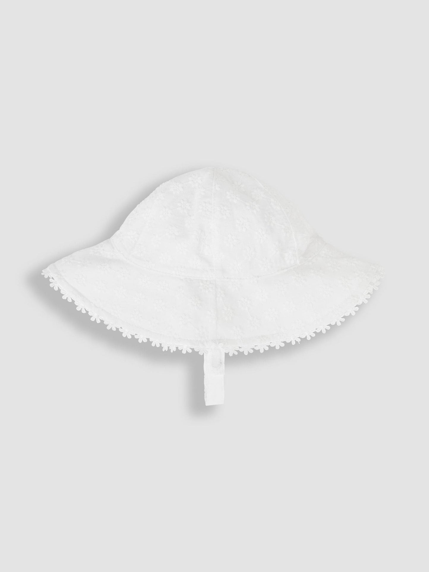 JoJo Maman Bébé Chalk White Floppy Sun Hat image 2