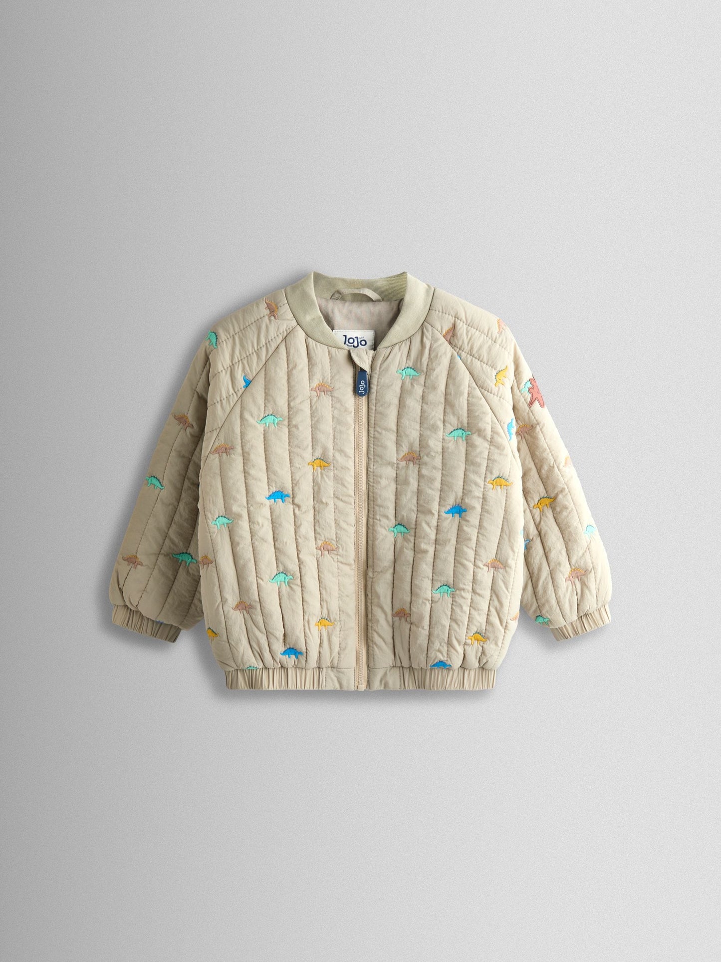 Dsiney Kidz - JoJo Maman Bébé Stone Dino Embroidered Bomber Jacket image 2