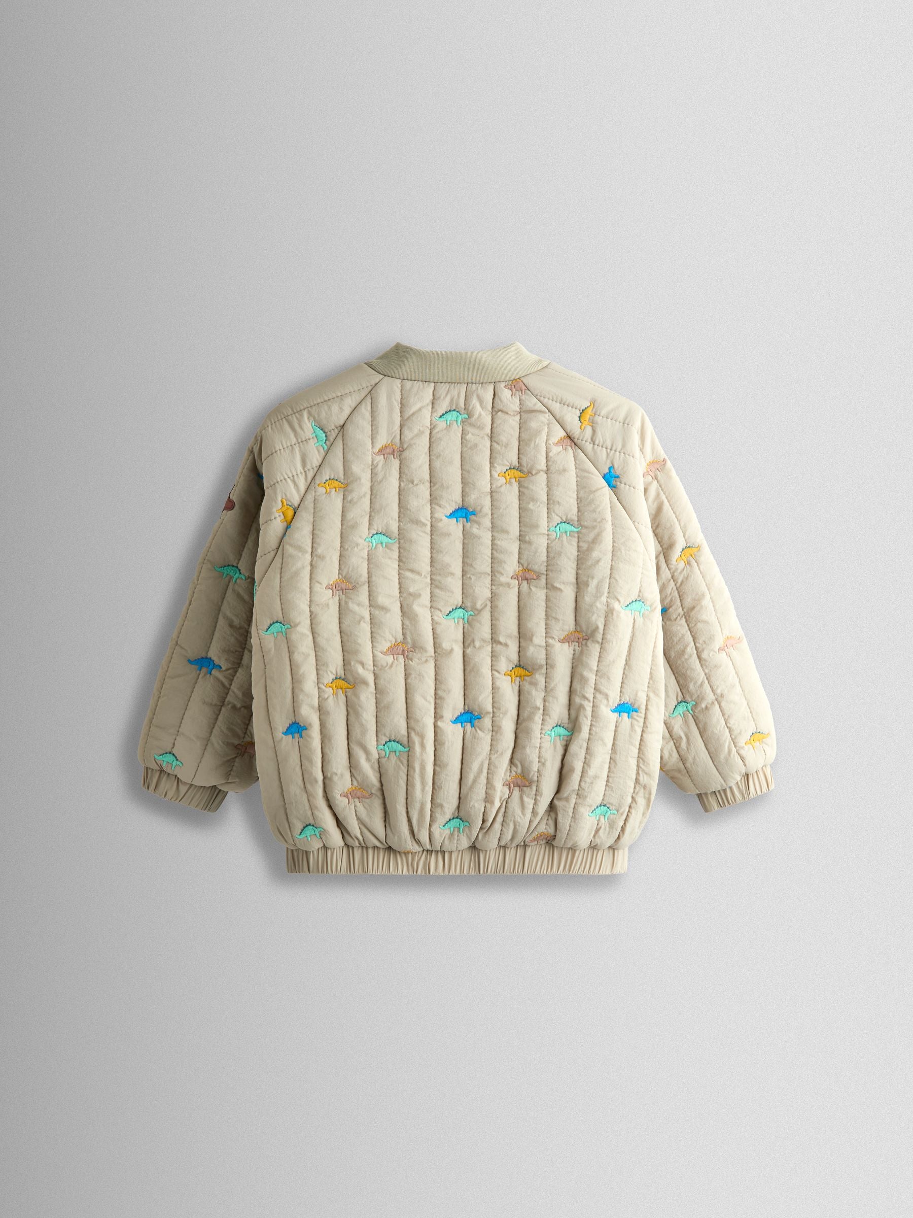 Dsiney Kidz - JoJo Maman Bébé Stone Dino Embroidered Bomber Jacket image 3