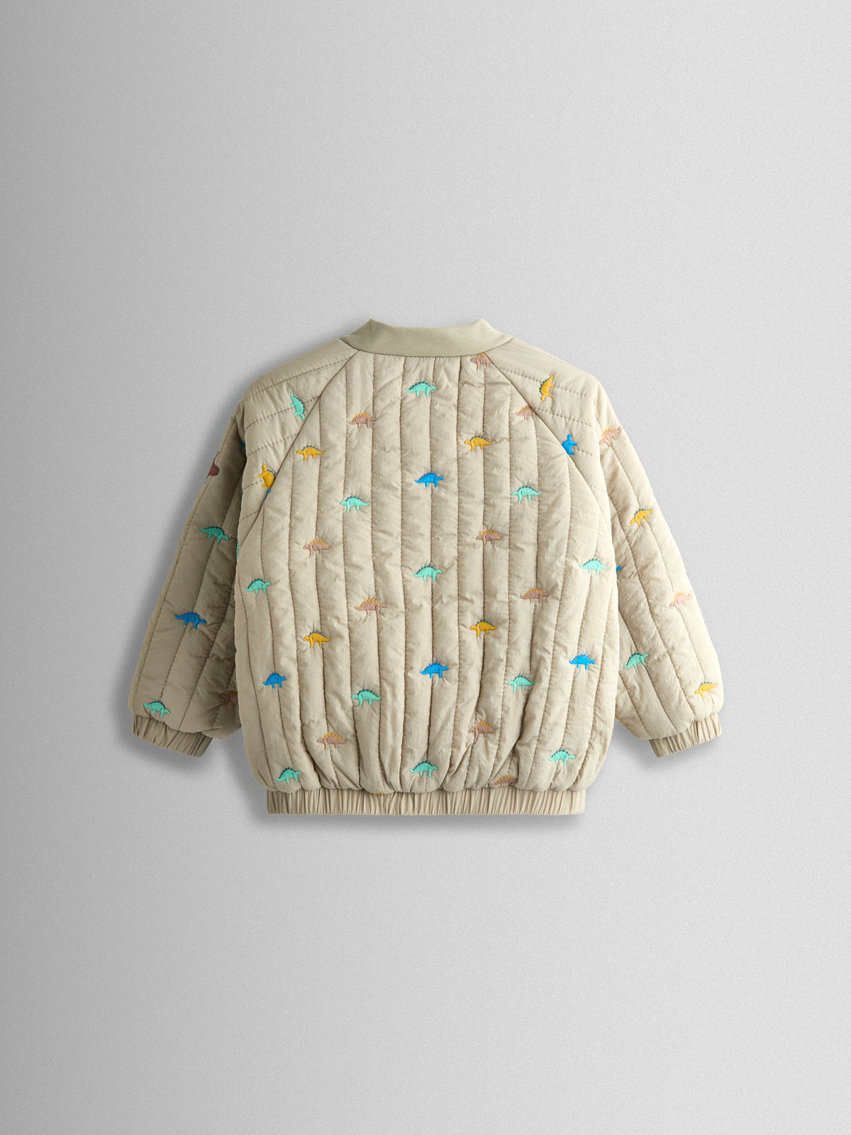 Dsiney Kidz - JoJo Maman Bébé Stone Dino Embroidered Bomber Jacket image 3