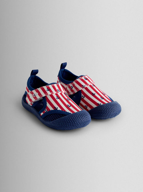 JoJo Maman Bébé Red Nautical Beach & Swim Sandals image 1