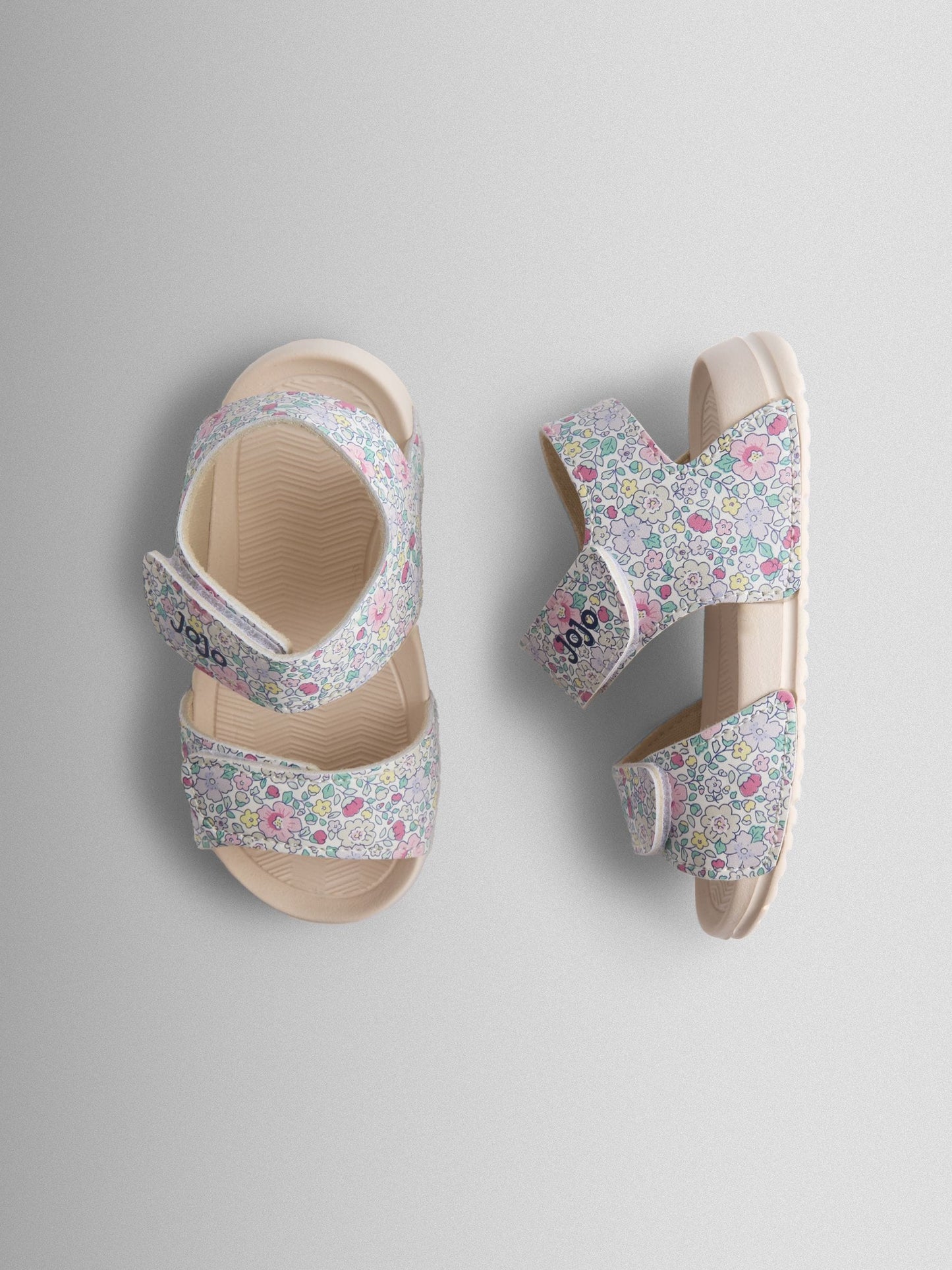 JoJo Maman Bébé Yellow Floral Summer Sandal image 3