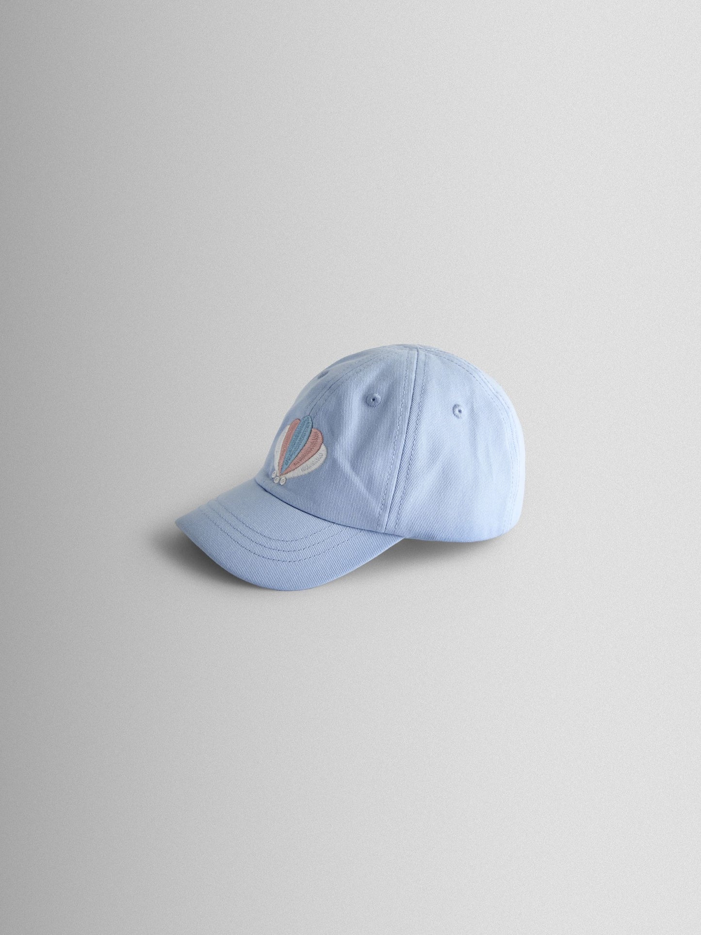 JoJo Maman Bébé Blue Shell Embroidered Cap image 2