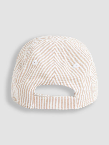 JoJo Maman Bébé Natural Cherry Embroidered Cap image 2