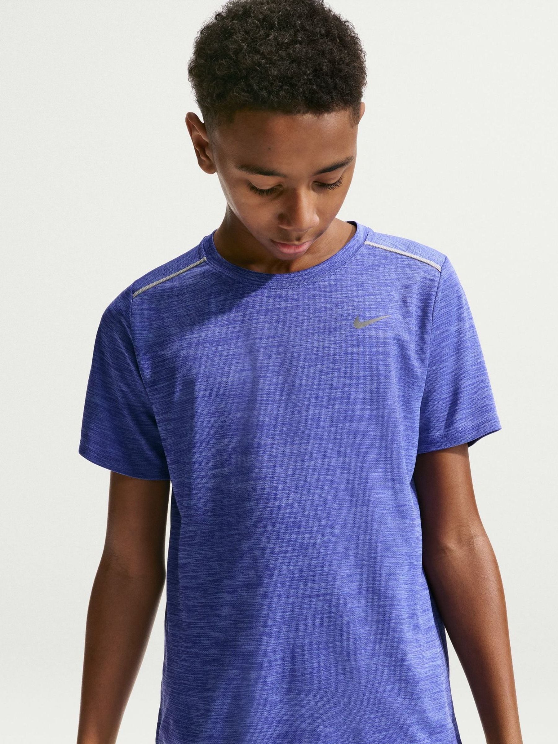Dsiney Kidz - Nike Lapis Blue Miler Dri-FIT Short Sleeve T-Shirt image 4