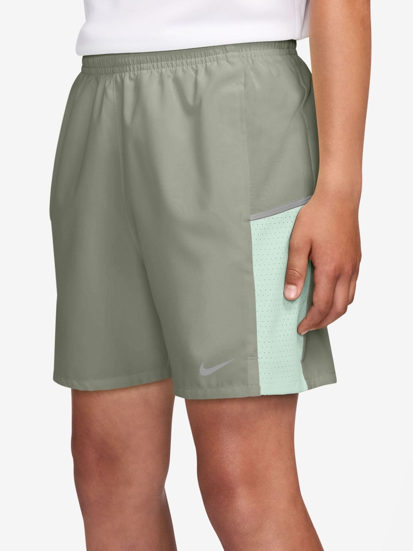 Dsiney Kidz - Nike Spruce Fog Grey Miler Dri-FIT Training Shorts image 3