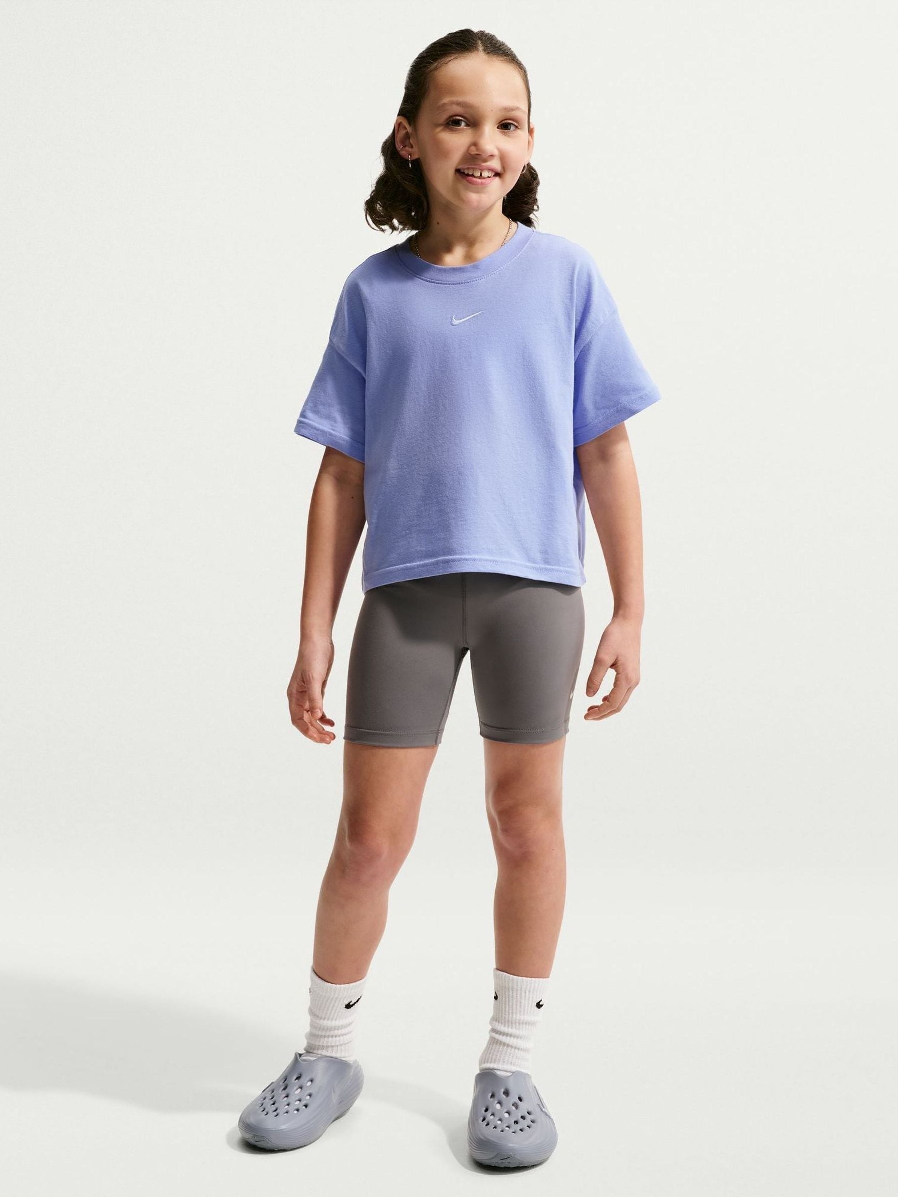 Dsiney Kidz - Nike Purple Sportswear Boxy T-Shirt image 3