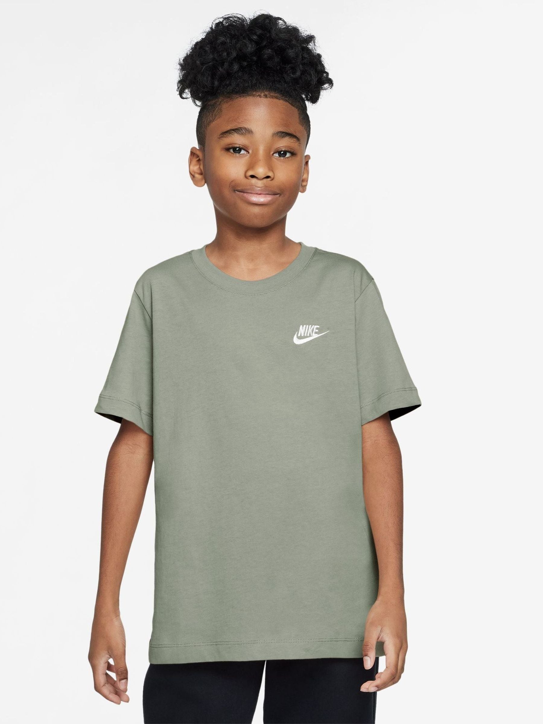 Dsiney Kidz - Nike Spruce Fog Grey Short Sleeve Club T-Shirt image 1