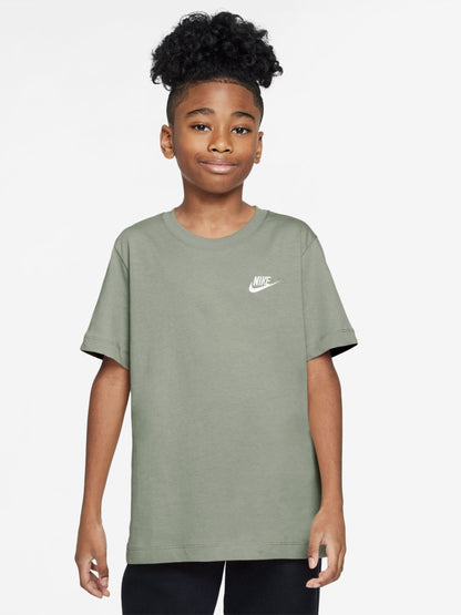 Dsiney Kidz - Nike Spruce Fog Grey Short Sleeve Club T-Shirt image 1