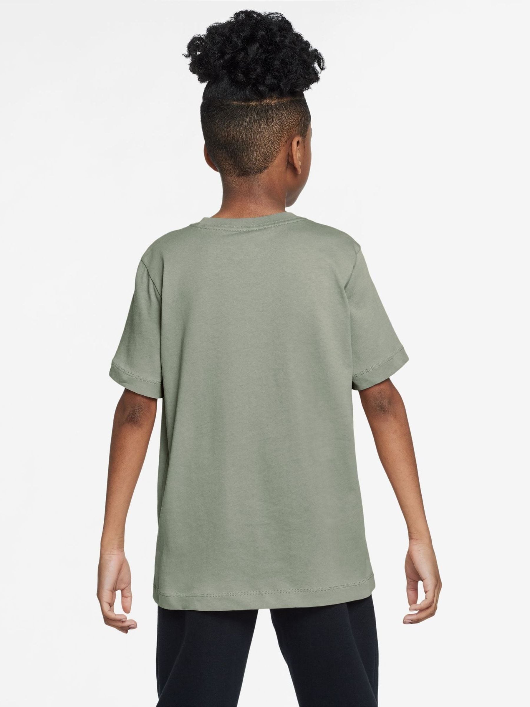 Dsiney Kidz - Nike Spruce Fog Grey Short Sleeve Club T-Shirt image 2