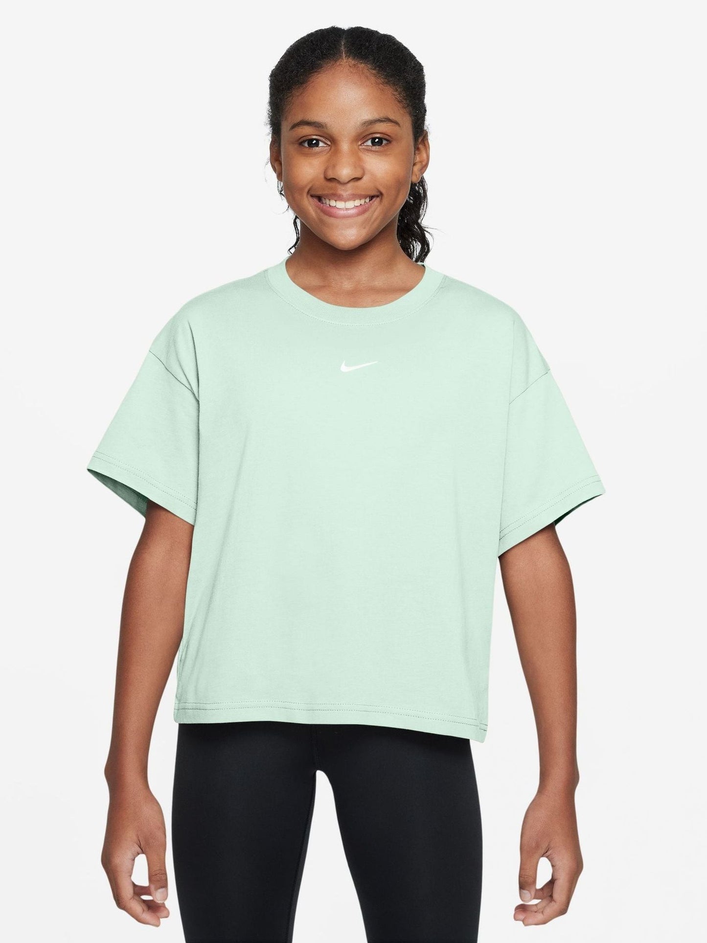 Dsiney Kidz - Nike Barely Green Sportswear Boxy T-Shirt image 1