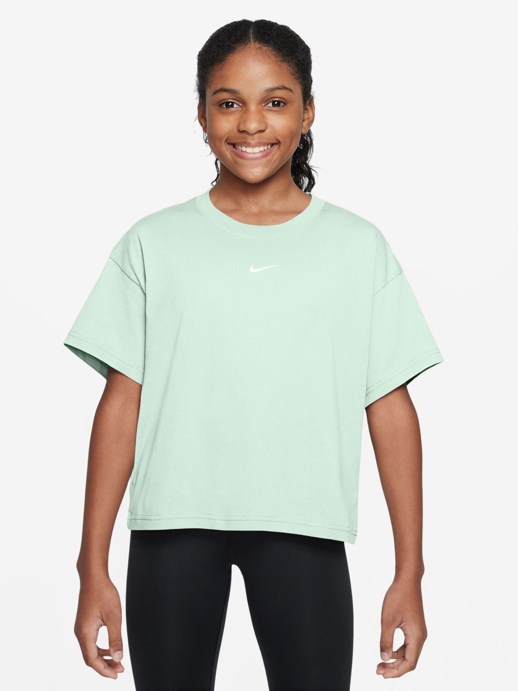 Dsiney Kidz - Nike Barely Green Sportswear Boxy T-Shirt image 1