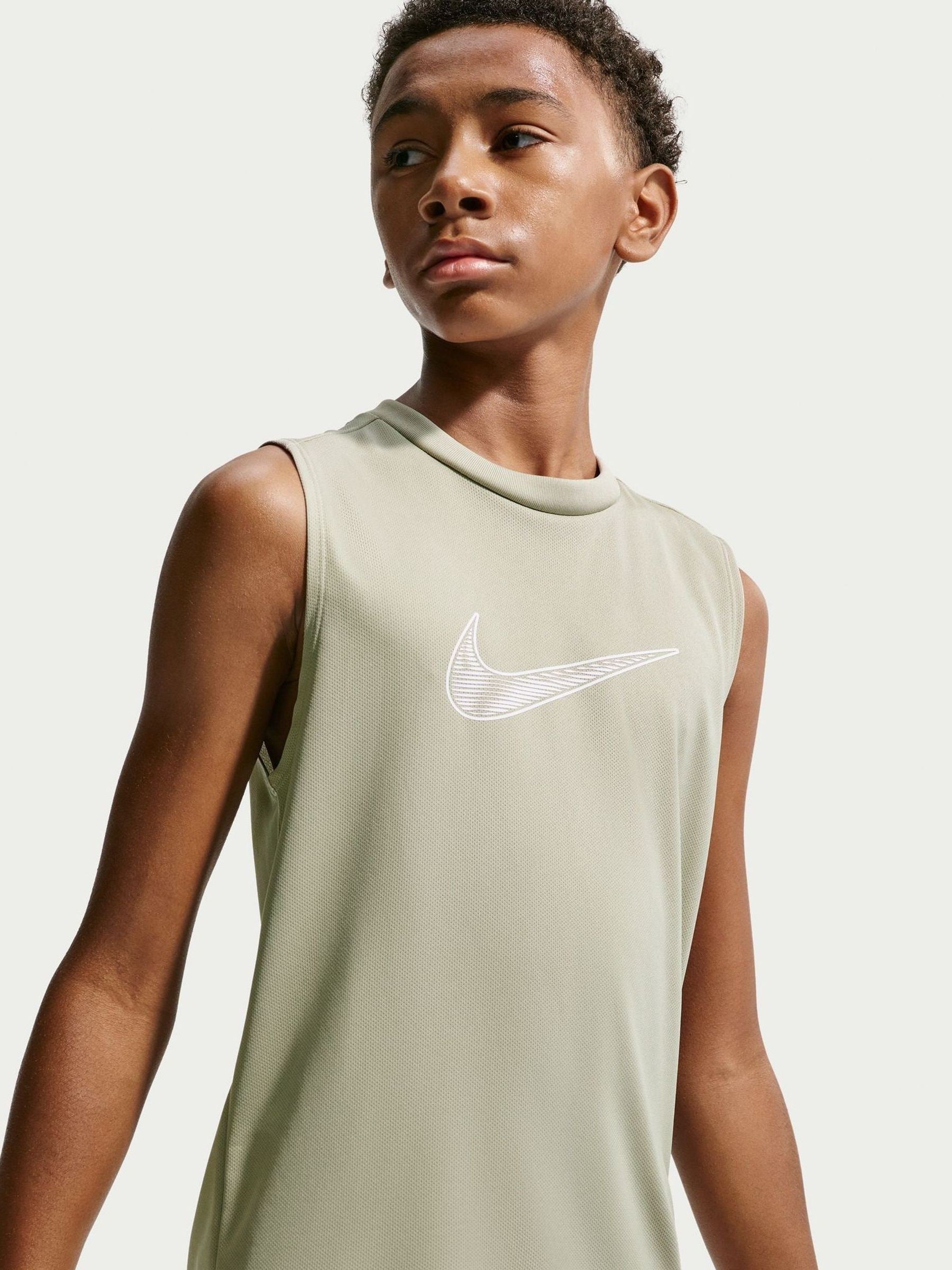 Dsiney Kidz - Nike Spruce Fog Grey Multi Dri-FIT Vest image 3