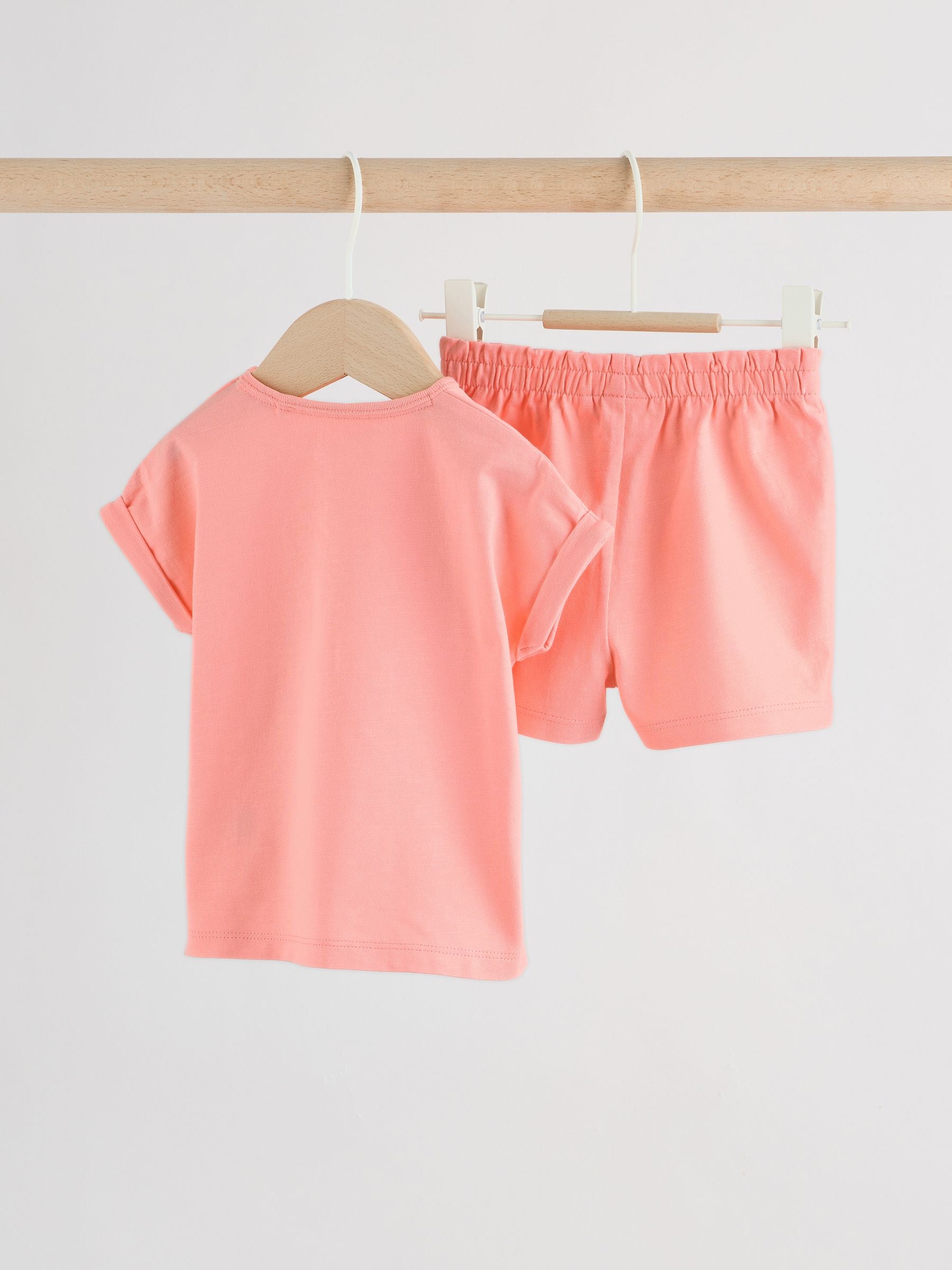 Pink Short Sleeve Baby Top and Short Set 2 Piece (0mths-2yrs) image 4