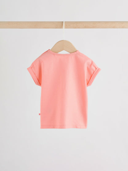 Pink Short Sleeve Baby Top and Short Set 2 Piece (0mths-2yrs) image 5