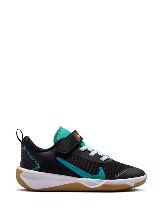 Nike Black/Green Junior Omni Court Trainers image 1