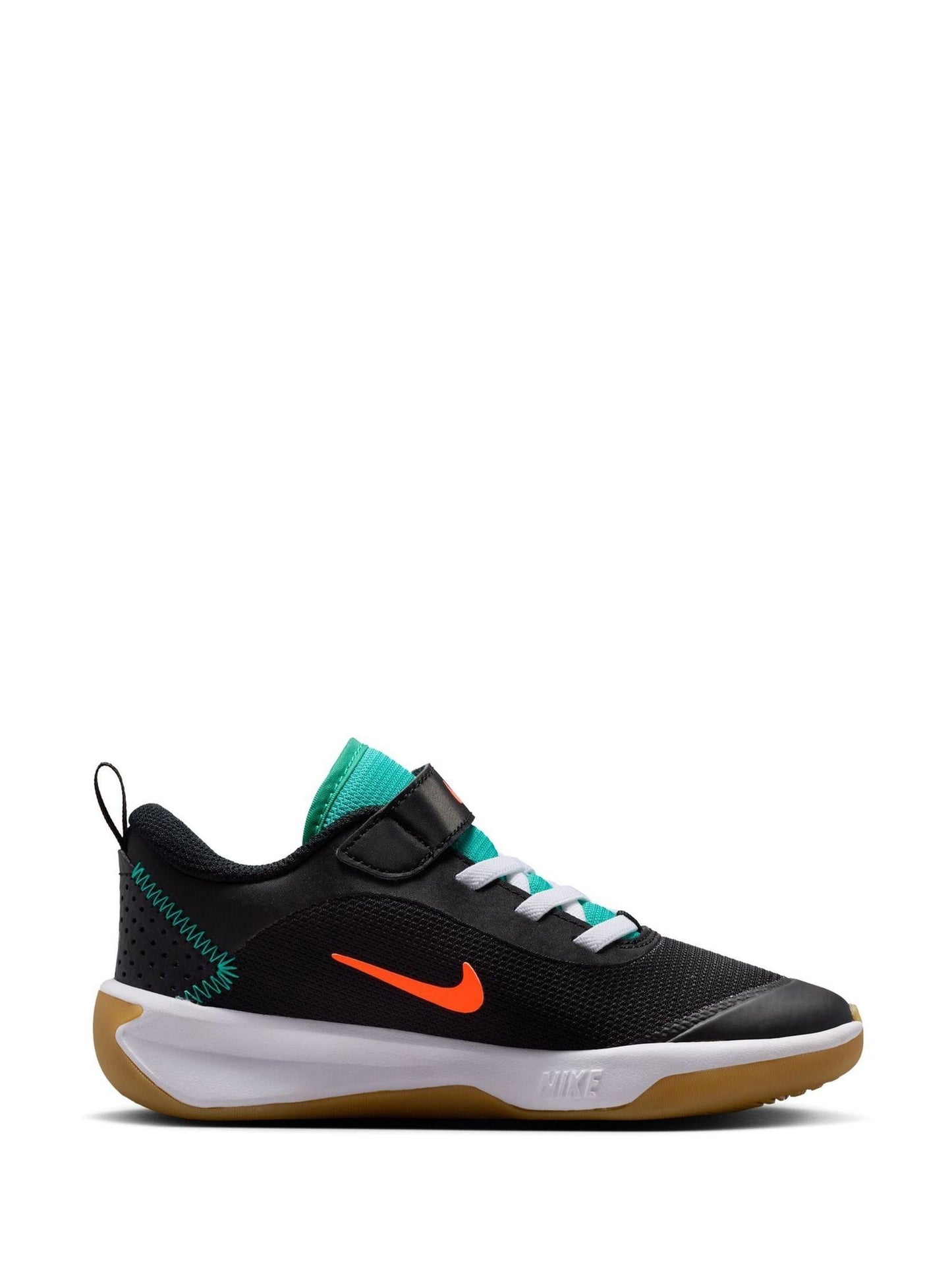 Nike Black/Green Junior Omni Court Trainers image 3