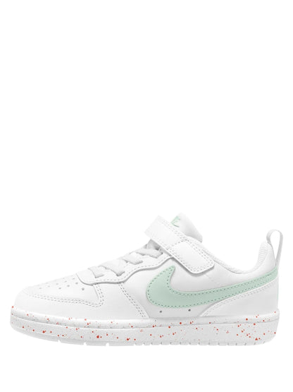 Nike White Green Junior Court Borough Low Recraft Trainers image 2