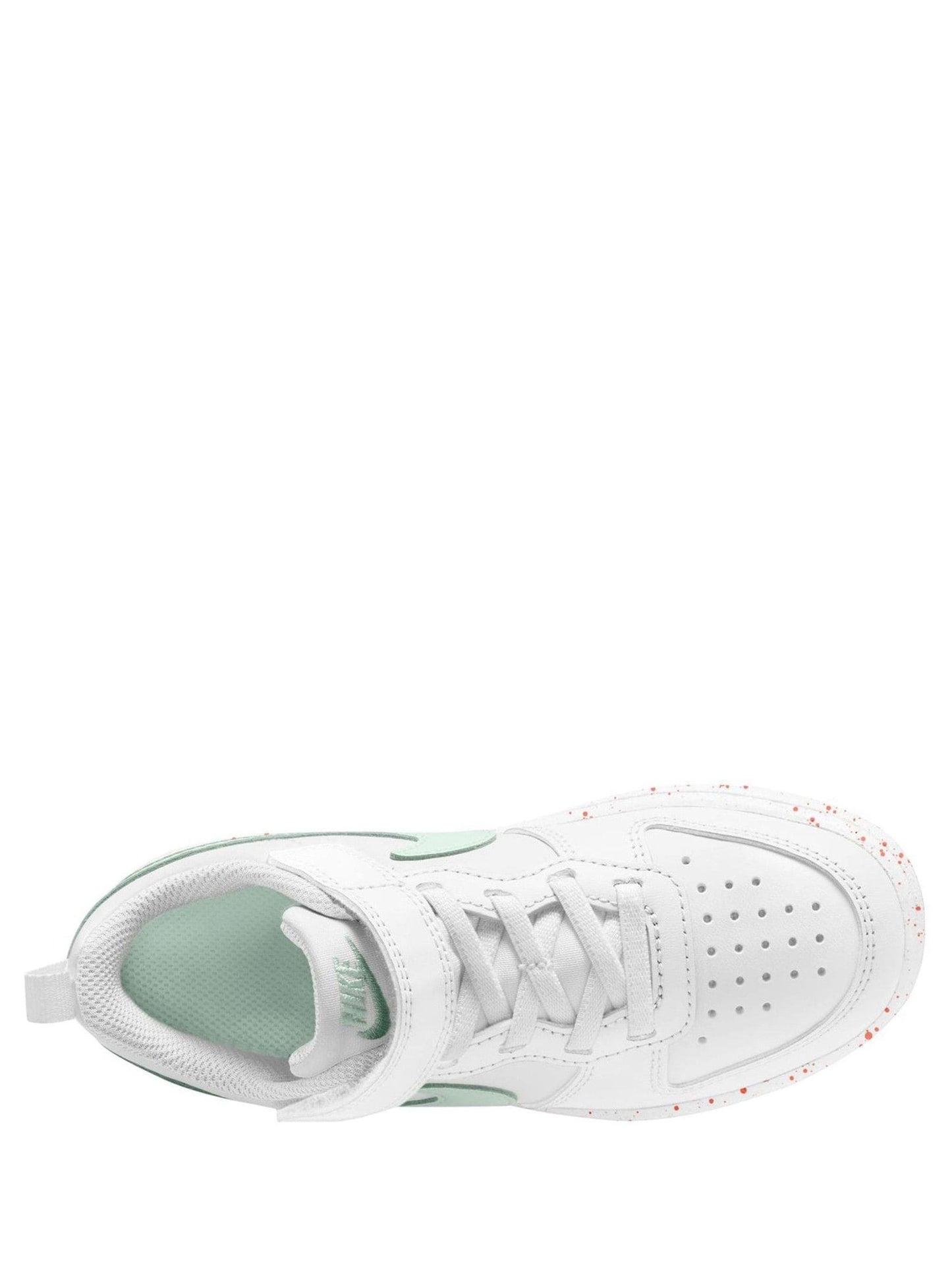 Nike White Green Junior Court Borough Low Recraft Trainers image 3