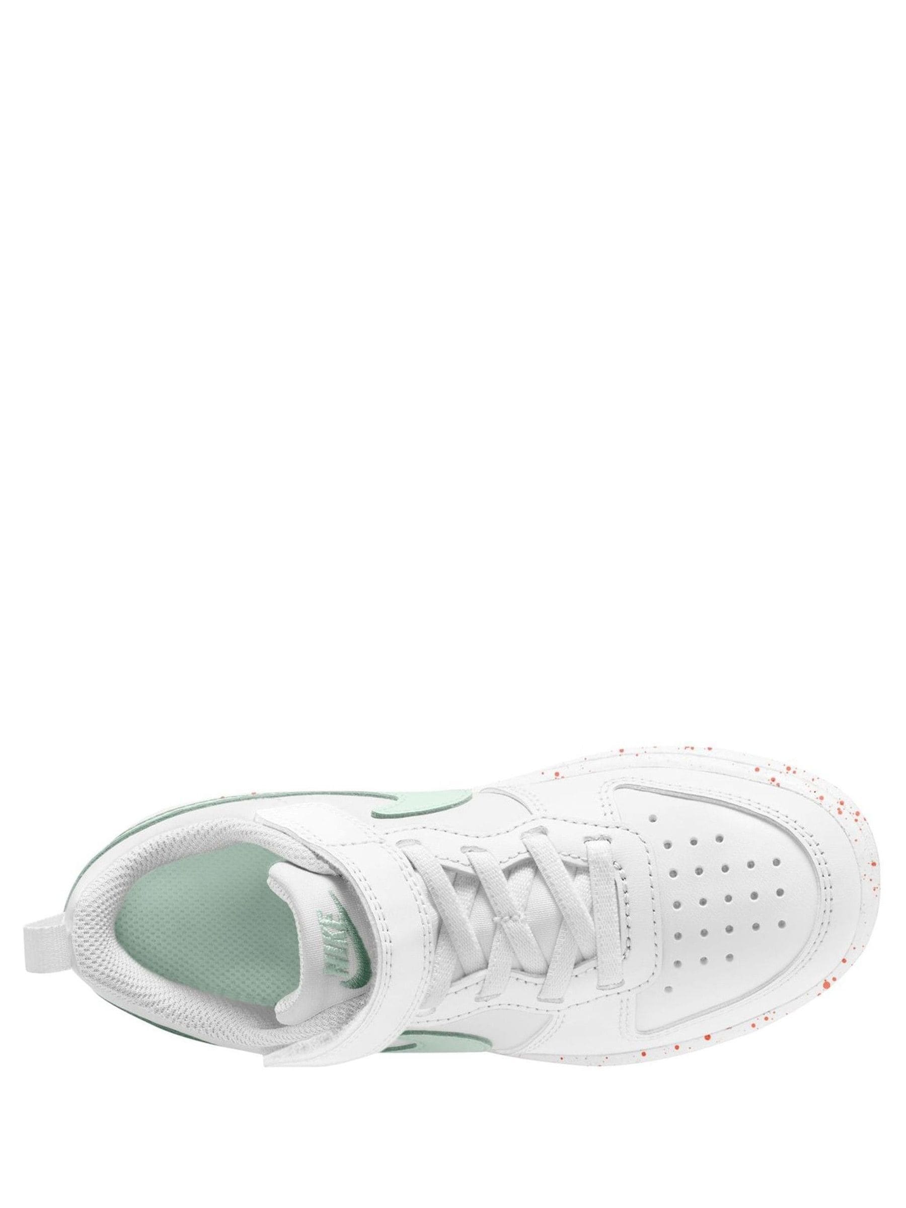Nike White Green Junior Court Borough Low Recraft Trainers image 3