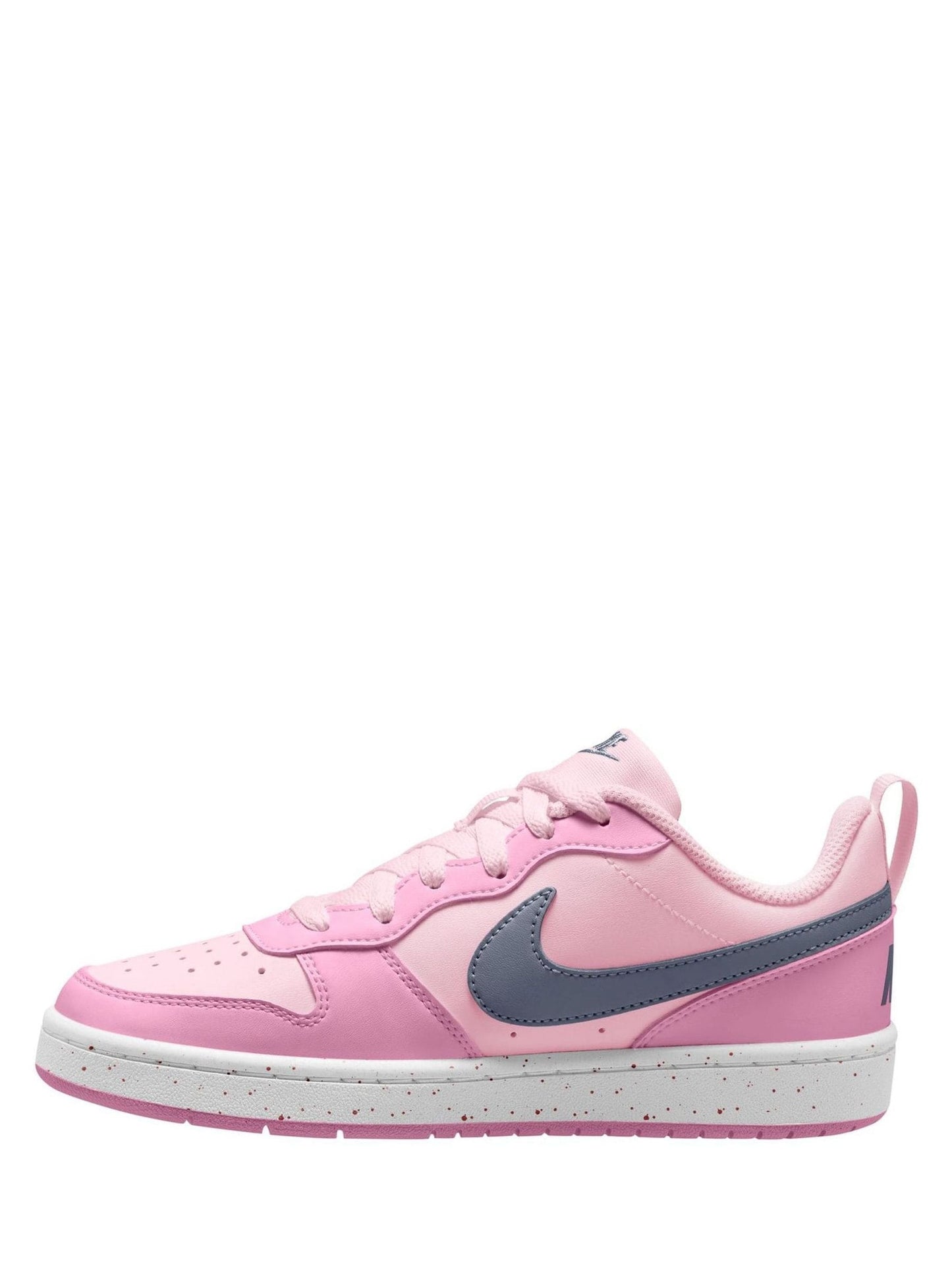 Nike Pink Foam Youth Court Borough Low Recraft Trainers image 2
