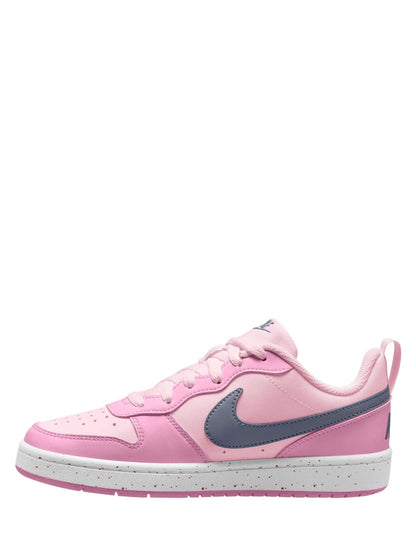 Nike Pink Foam Youth Court Borough Low Recraft Trainers image 2