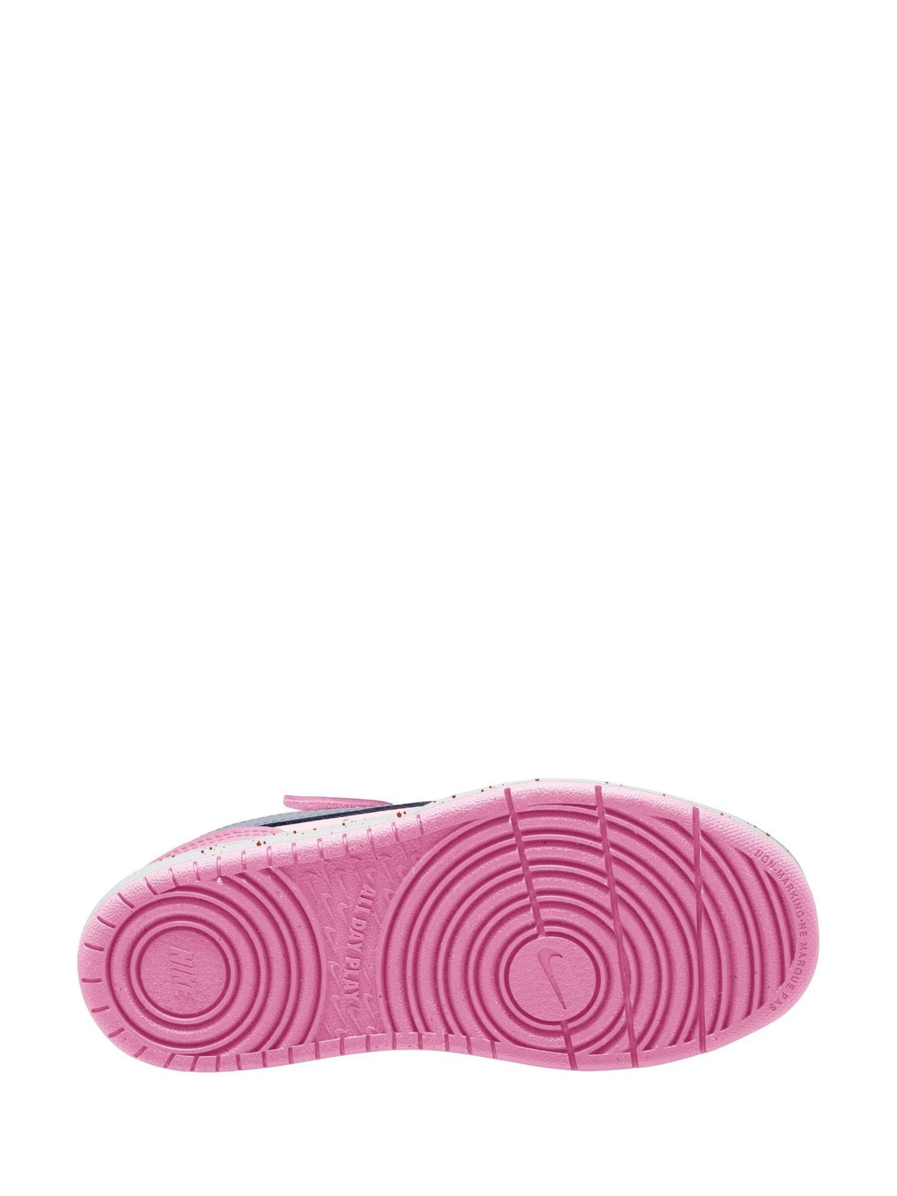 Nike Pink Foam Junior Court Borough Low Recraft Trainers image 4