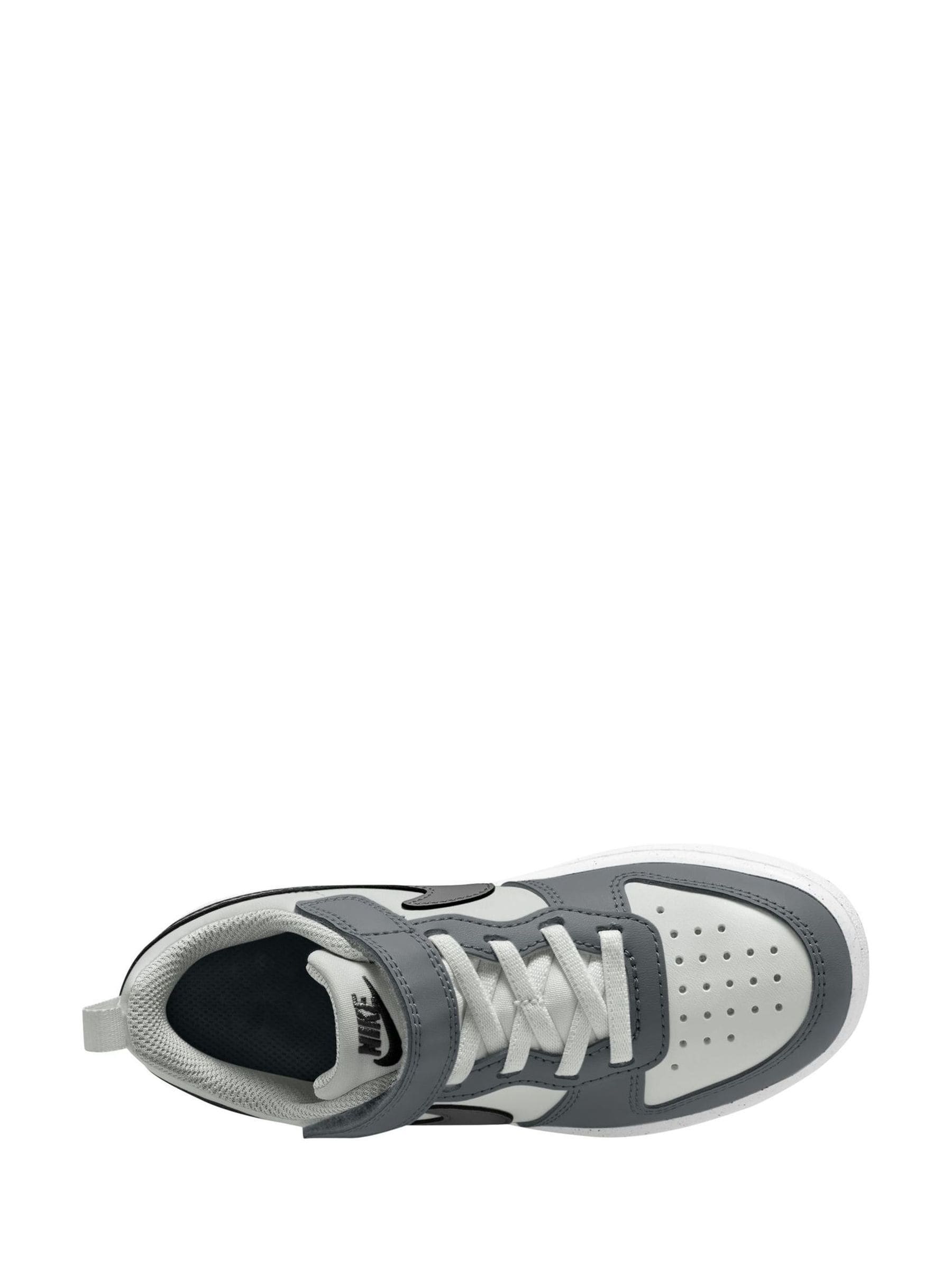 Nike Grey/White Junior Court Borough Low Recraft Trainers image 3