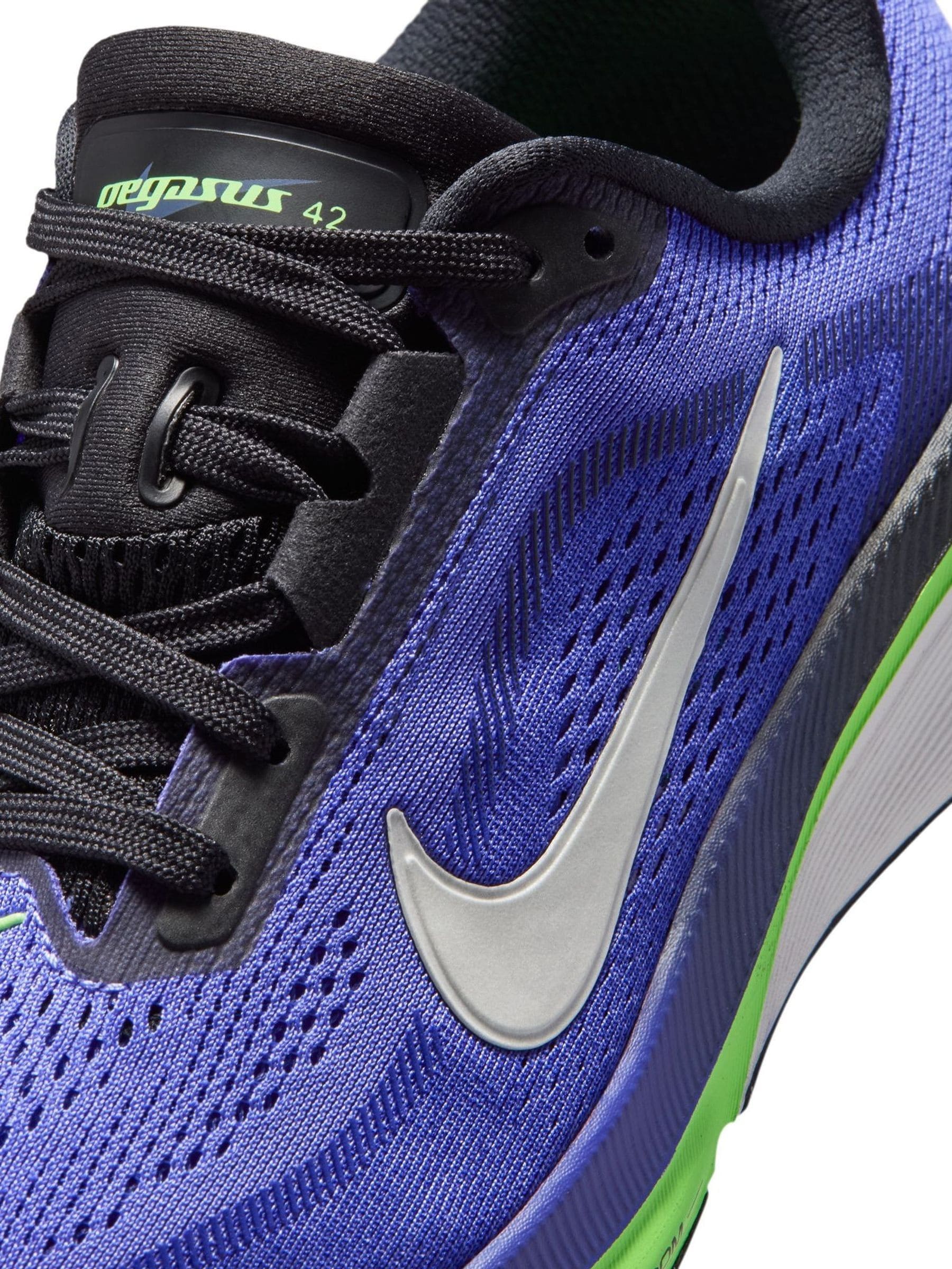 Nike Purple Pegasus 42 Road Running Trainers image 6