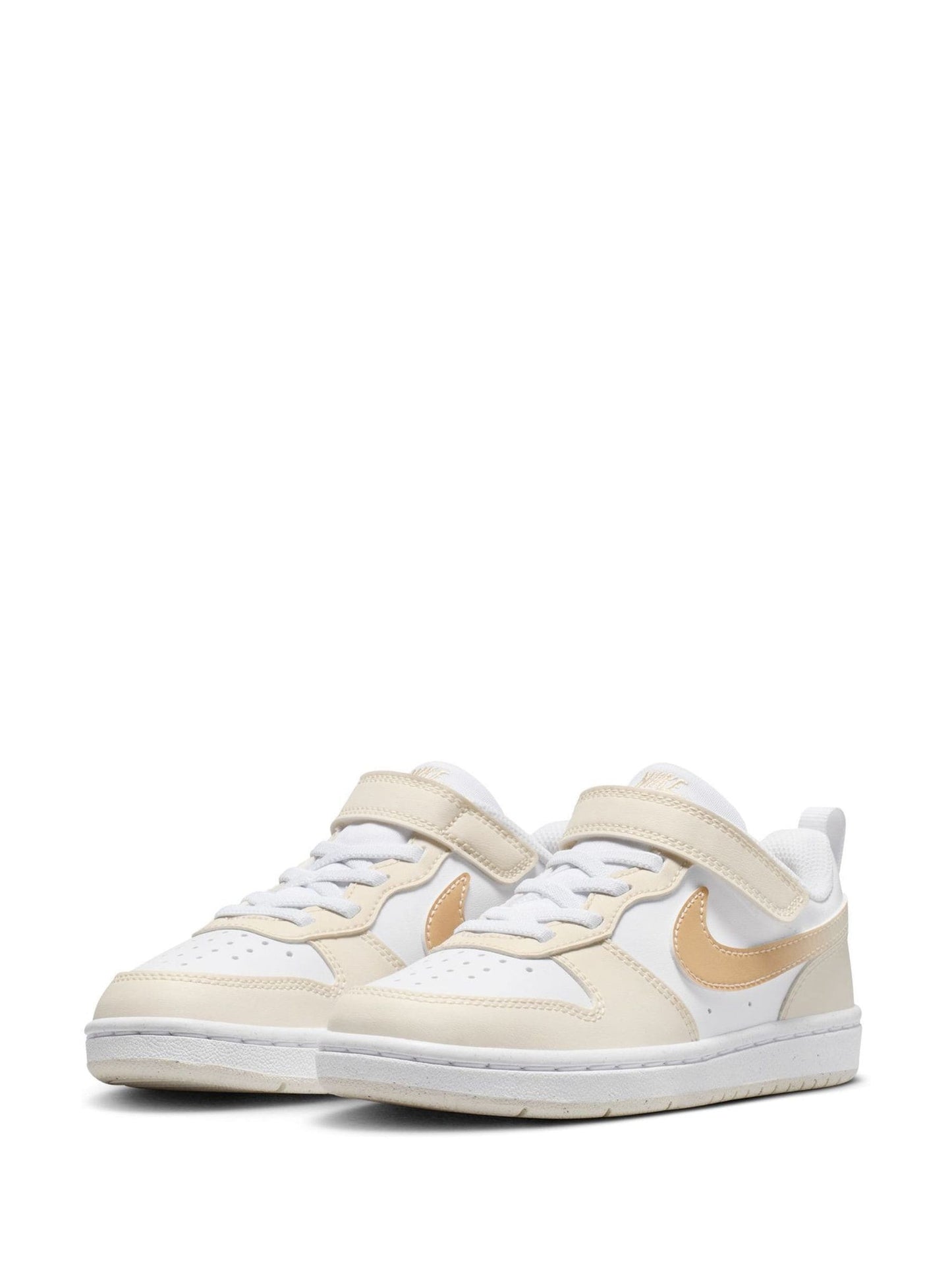 Nike White Junior Court Borough Low Trainers image 3