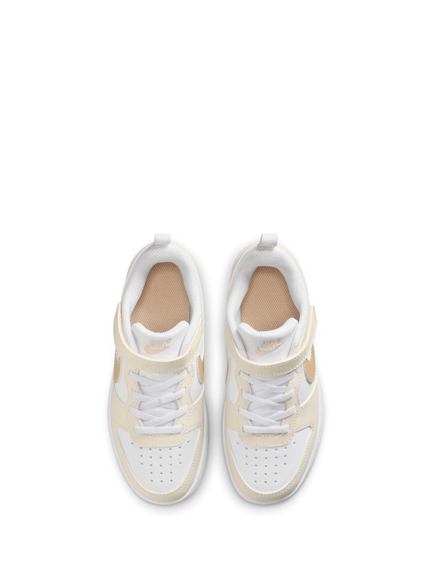 Nike White Junior Court Borough Low Trainers image 6