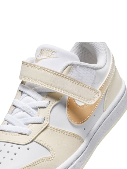 Nike White Junior Court Borough Low Trainers image 7