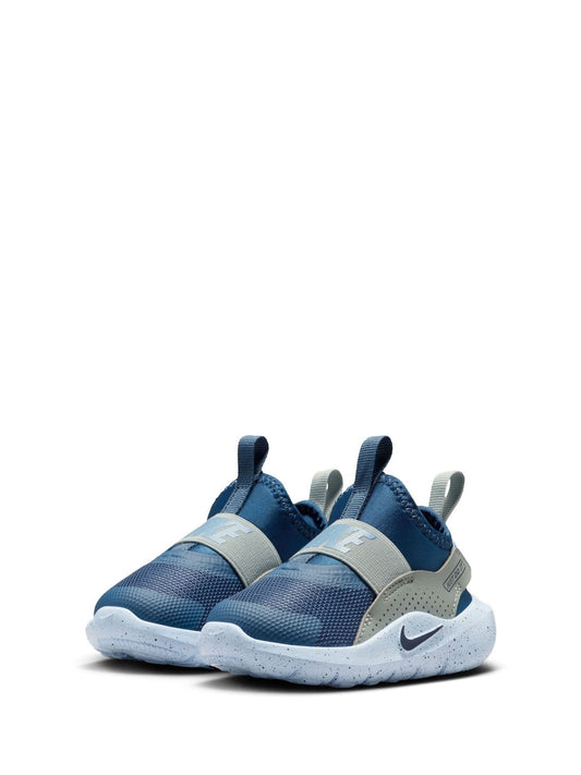 Nike Navy Blue and Green Infant Flex Runner 4 Trainers image 2