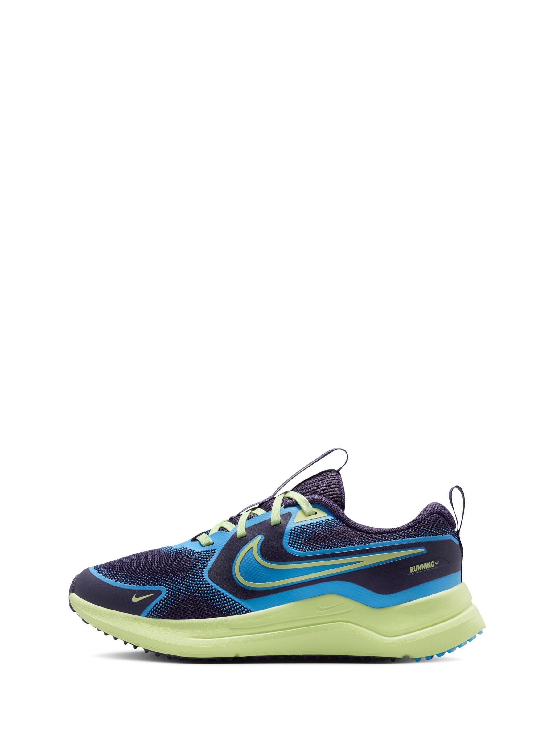 Nike Purple Blue Youth Cosmic Running Trainers image 4
