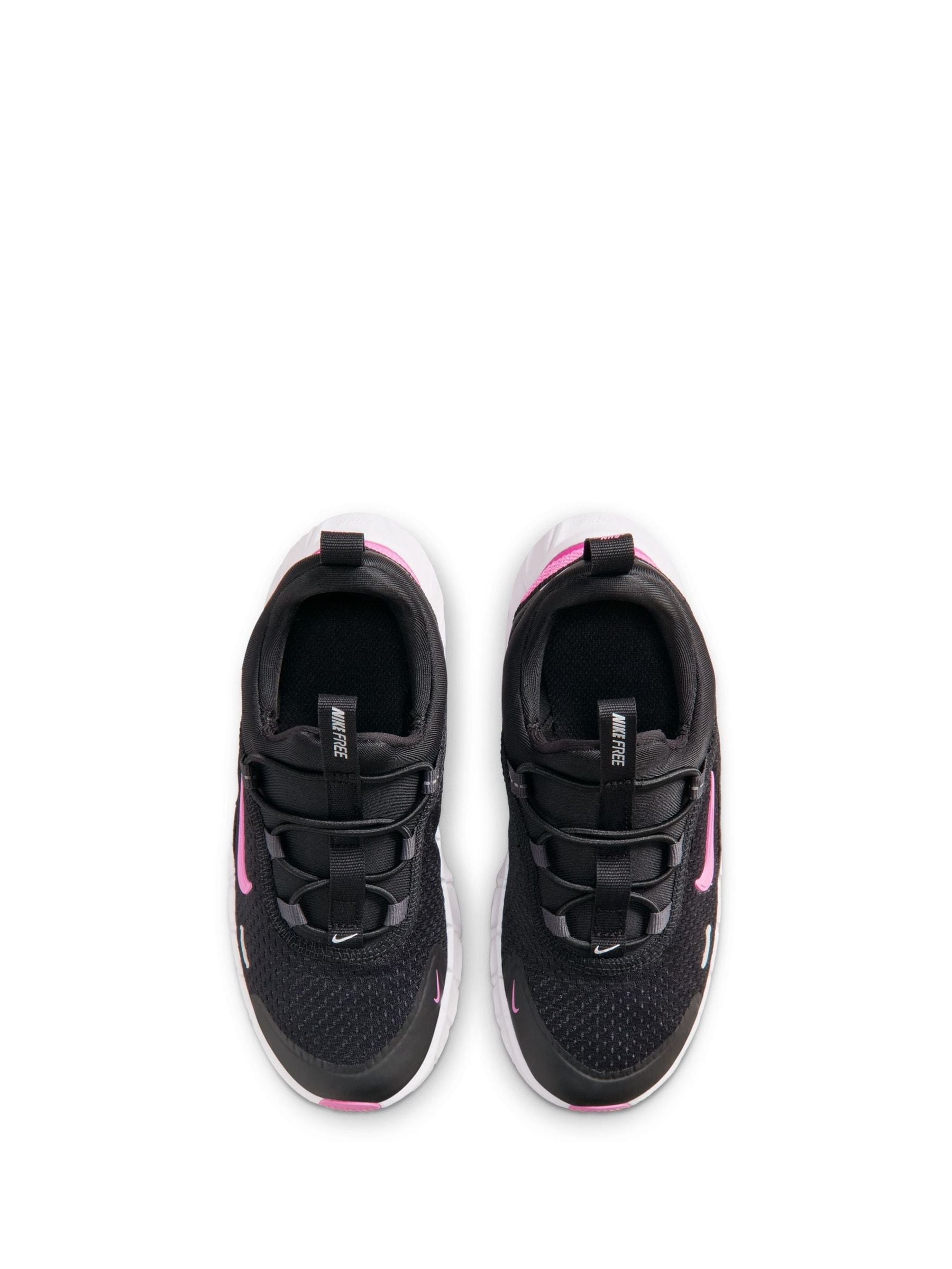 Nike Black/Pink Junior Free Ride Trainers image 8